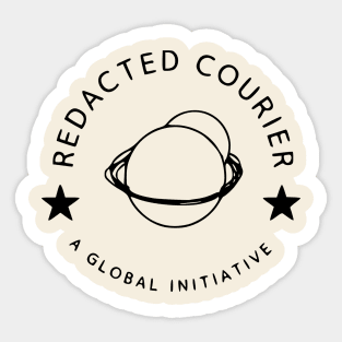 Redacted Courier Basic Sticker